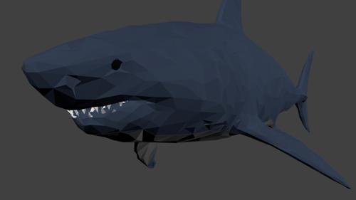 Low Poly shark preview image